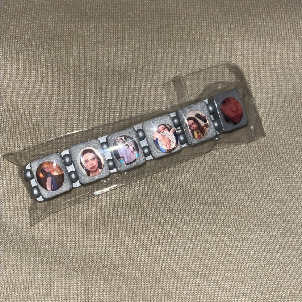 Silver Photo Charm Bracelet